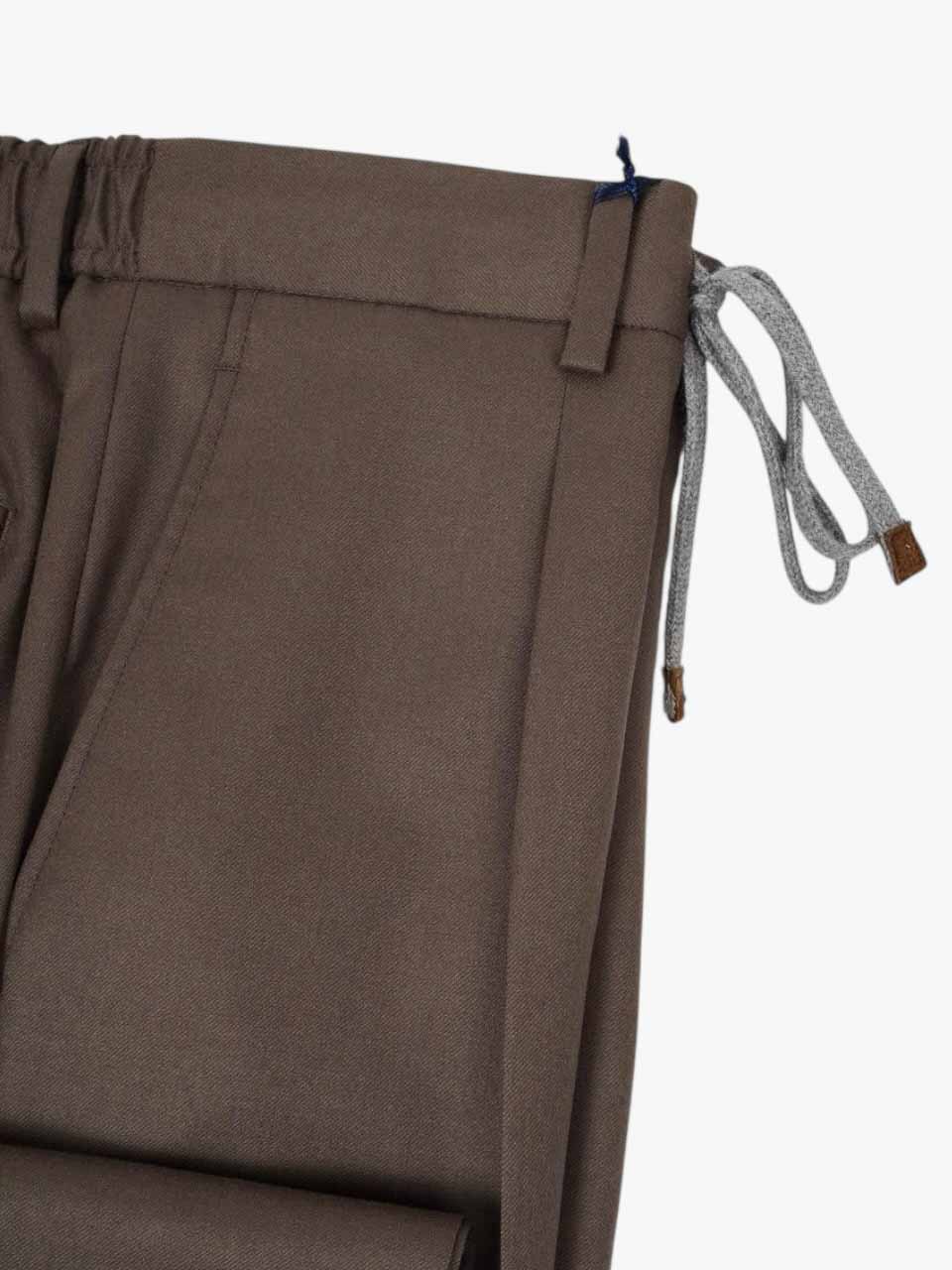 Flannel Trousers Light Brown