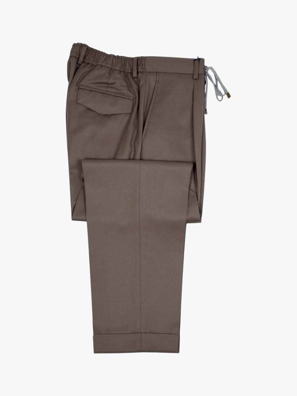 Flannel Trousers Light Brown