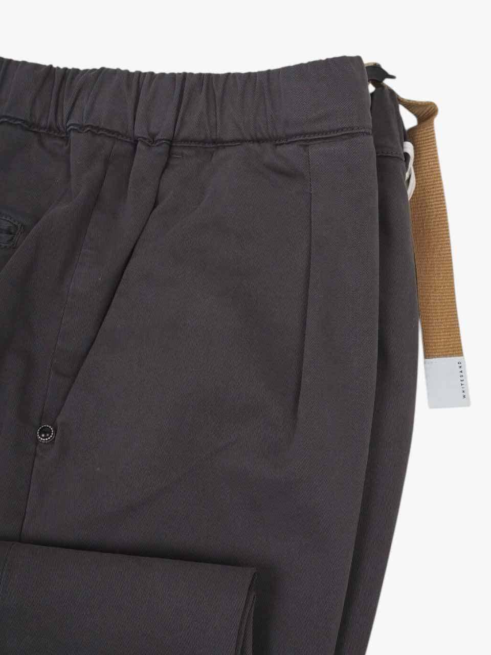 Regular Fit Cotton Trousers Grey