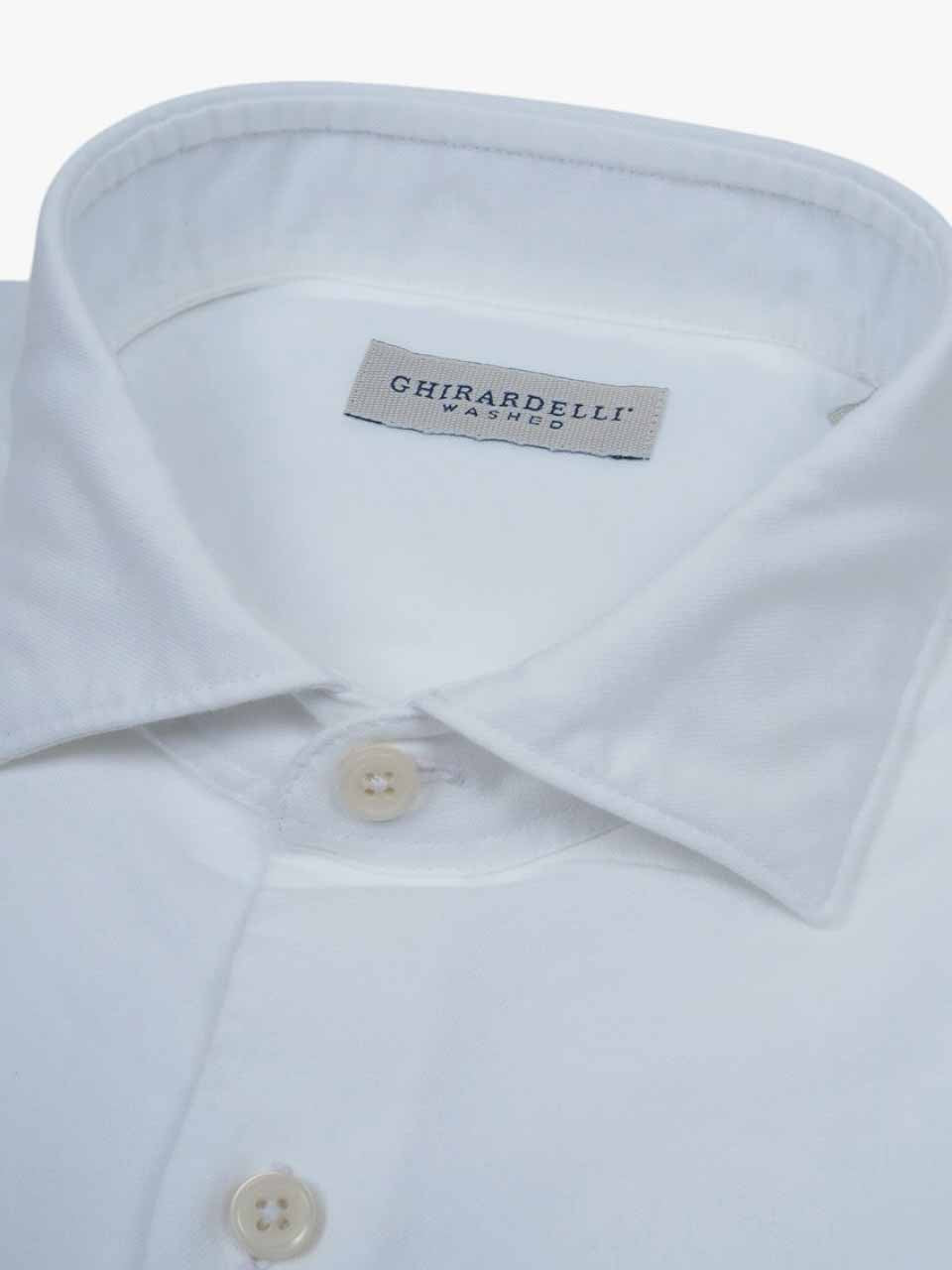 Ghirardelli 1911 Washed Oxford Shirt White