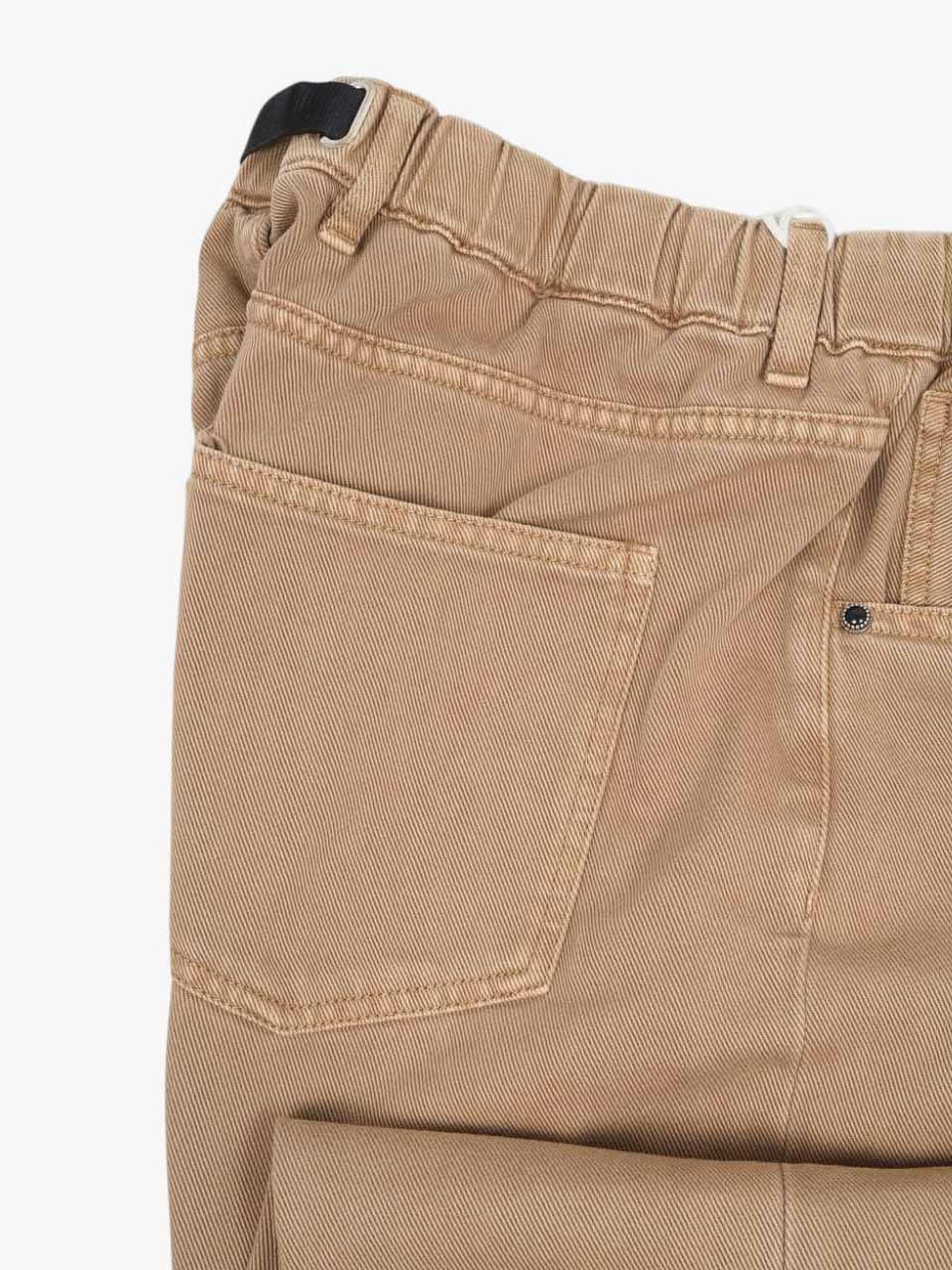 Drawstring Jeans Regular Fit Camel