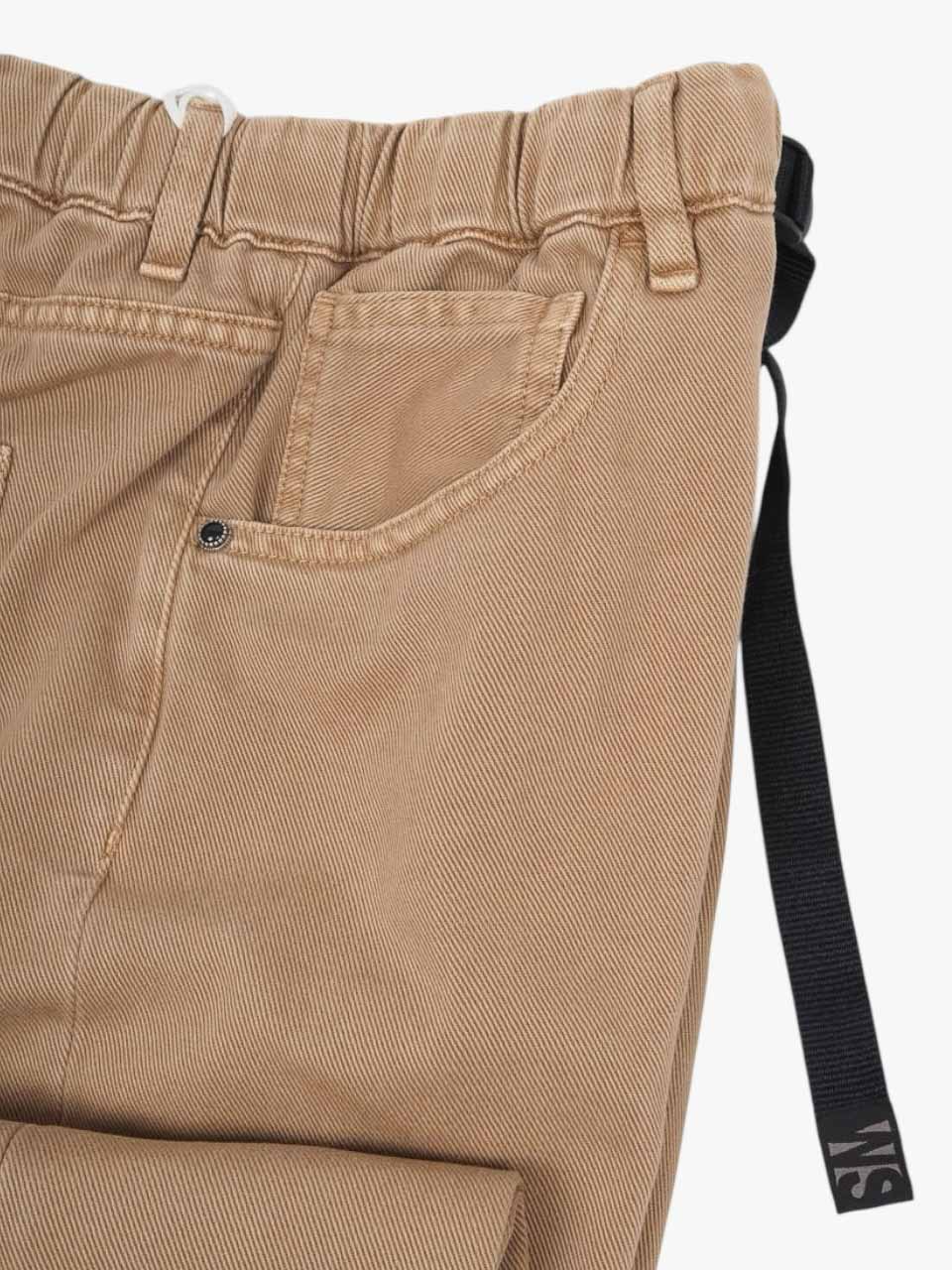 Drawstring Jeans Regular Fit Camel