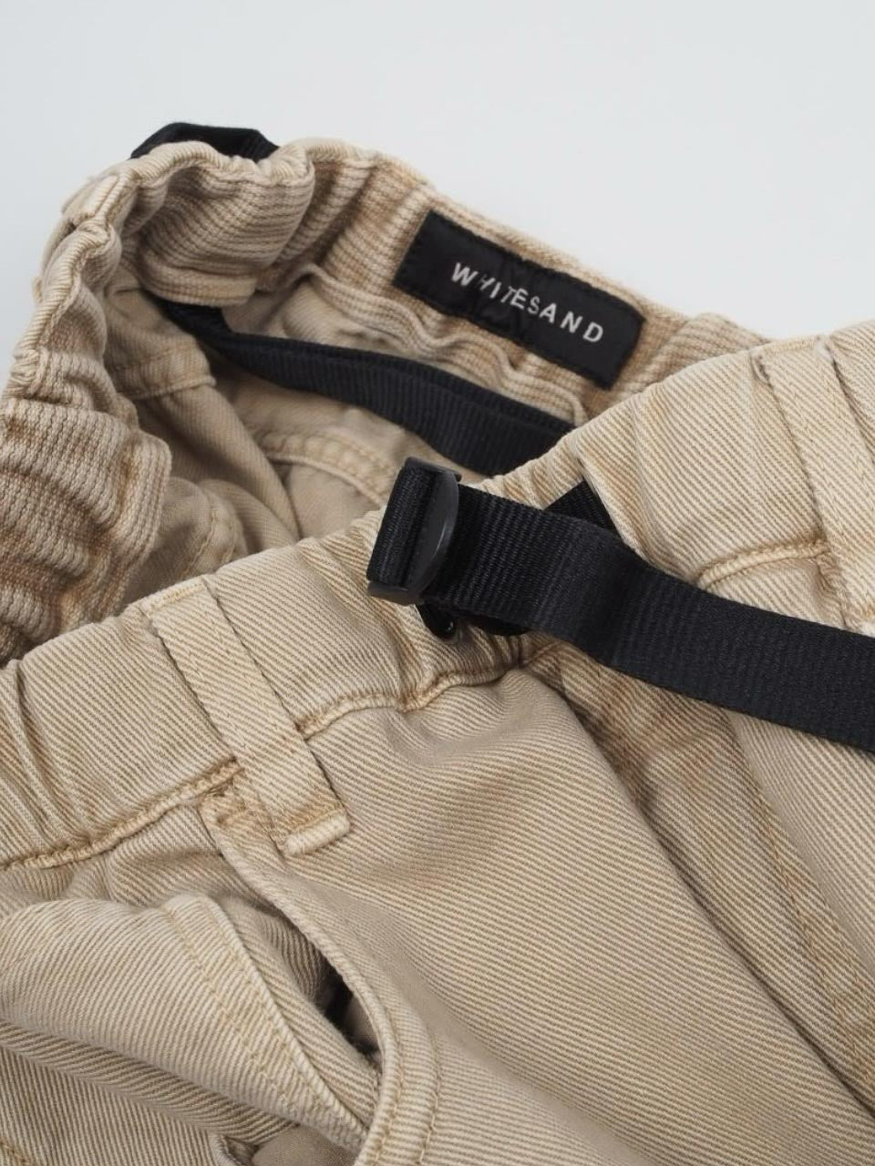 Drawstring Jeans Regular Fit Beige