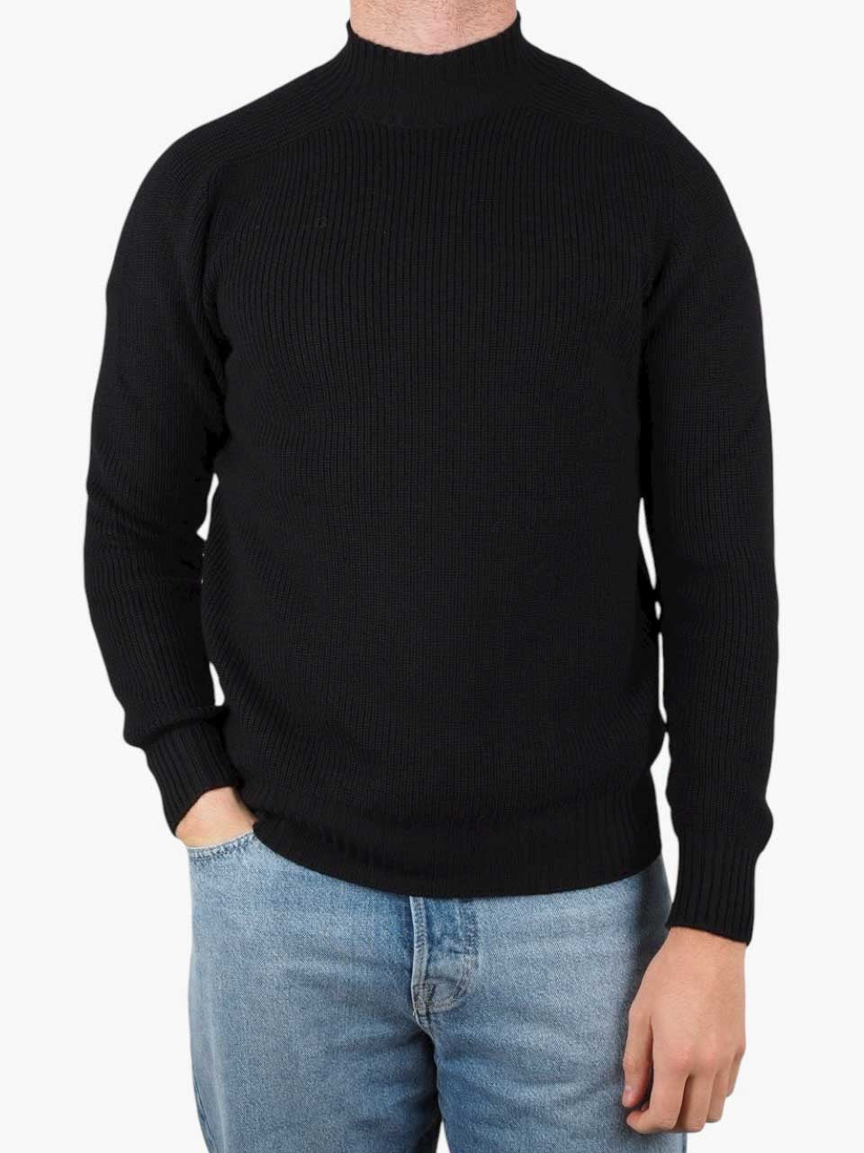 Rainwool Mock Neck Black