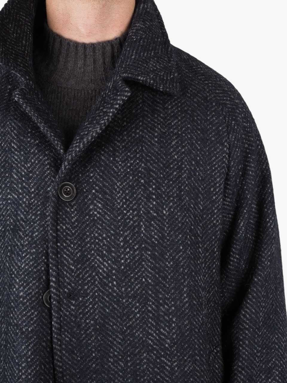Ovesize Wool Coat Navy