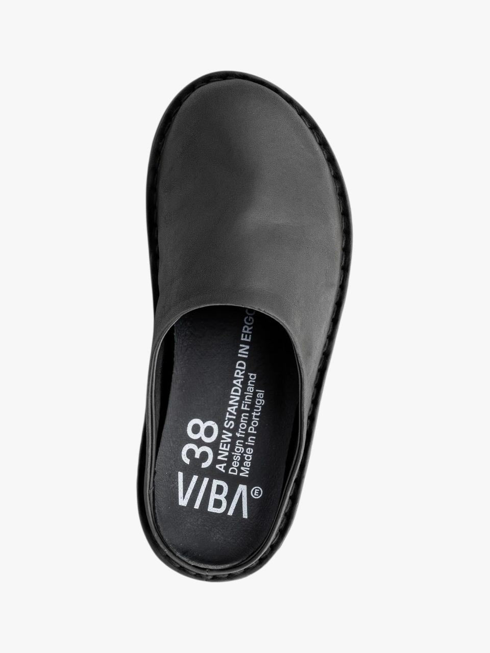 Roma Leather Sandals Petro Black