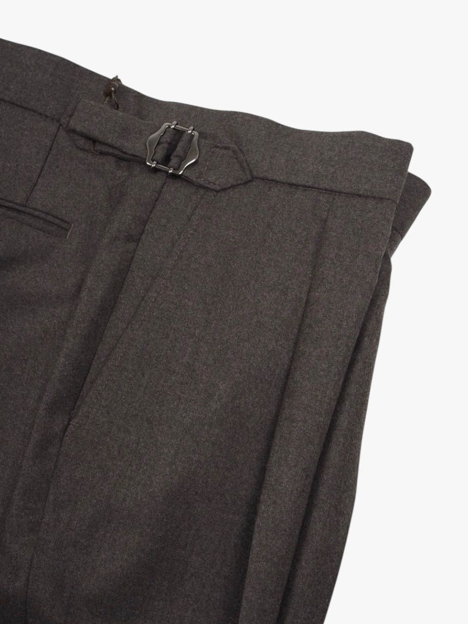 Studio 73 Flannel Trousers With Side Adjuster Brown
