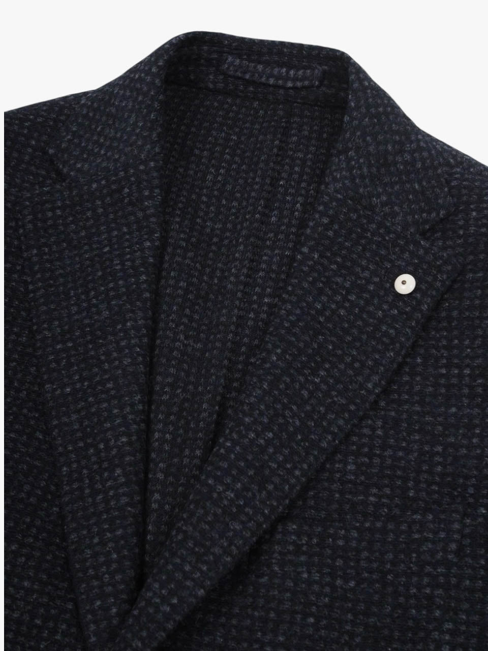 Knitted Wool Jacket Navy