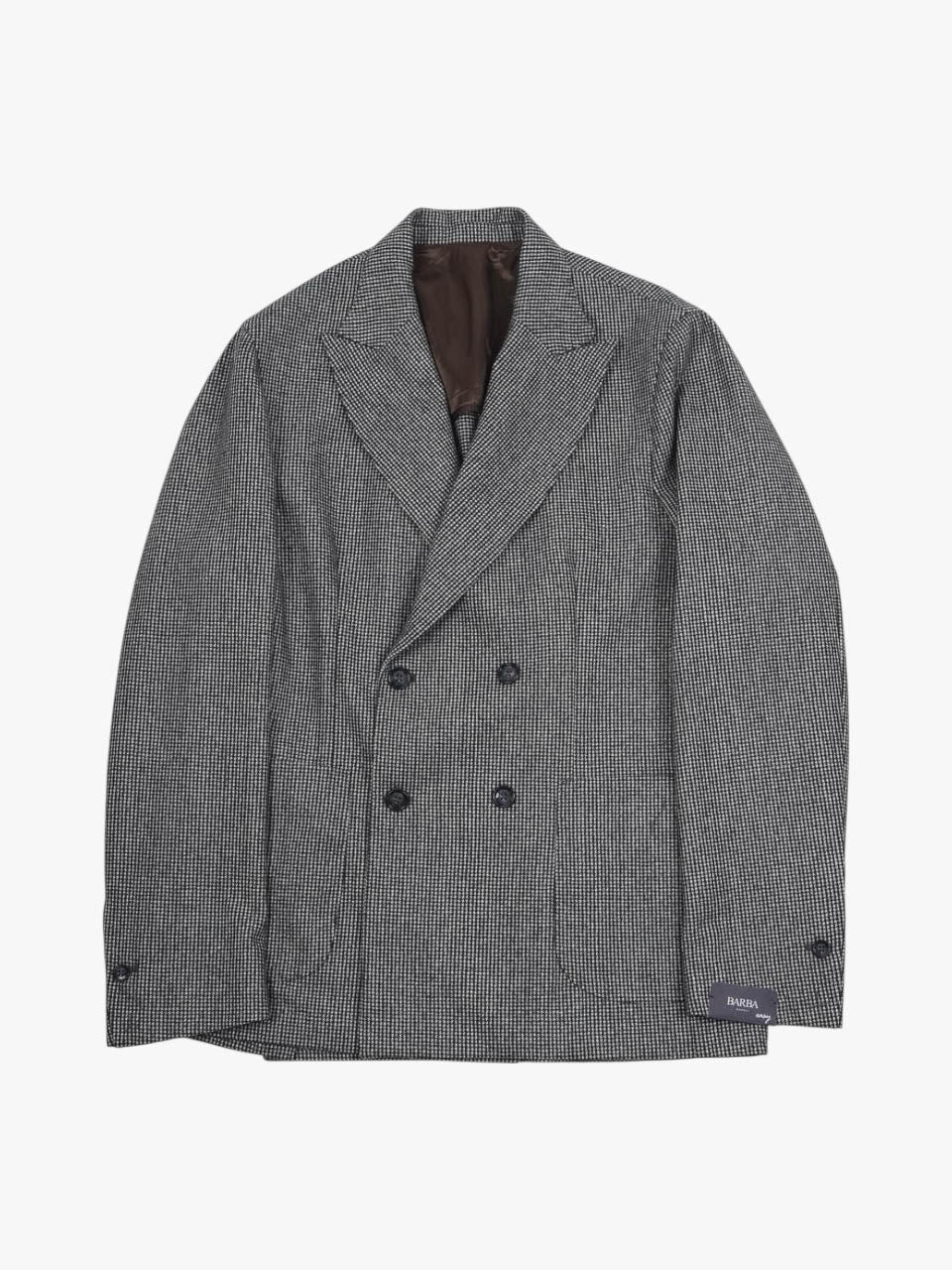 Light Flannel DB Blazer Dogtooth Grey/black