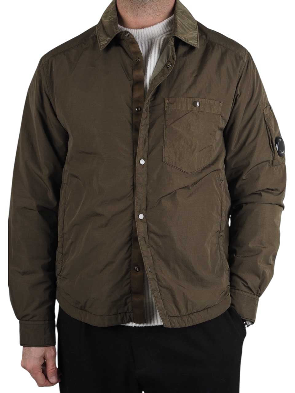 Chrome-R Lens Button Overshirt Ivy Green