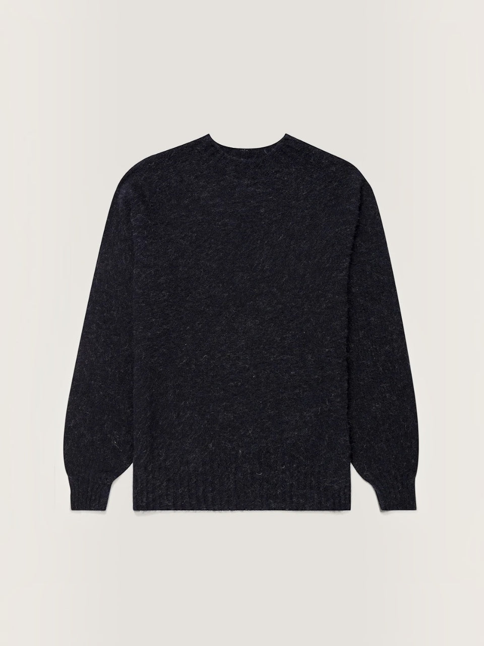 Sunspel Shetland Crew Neck Jumper Navy
