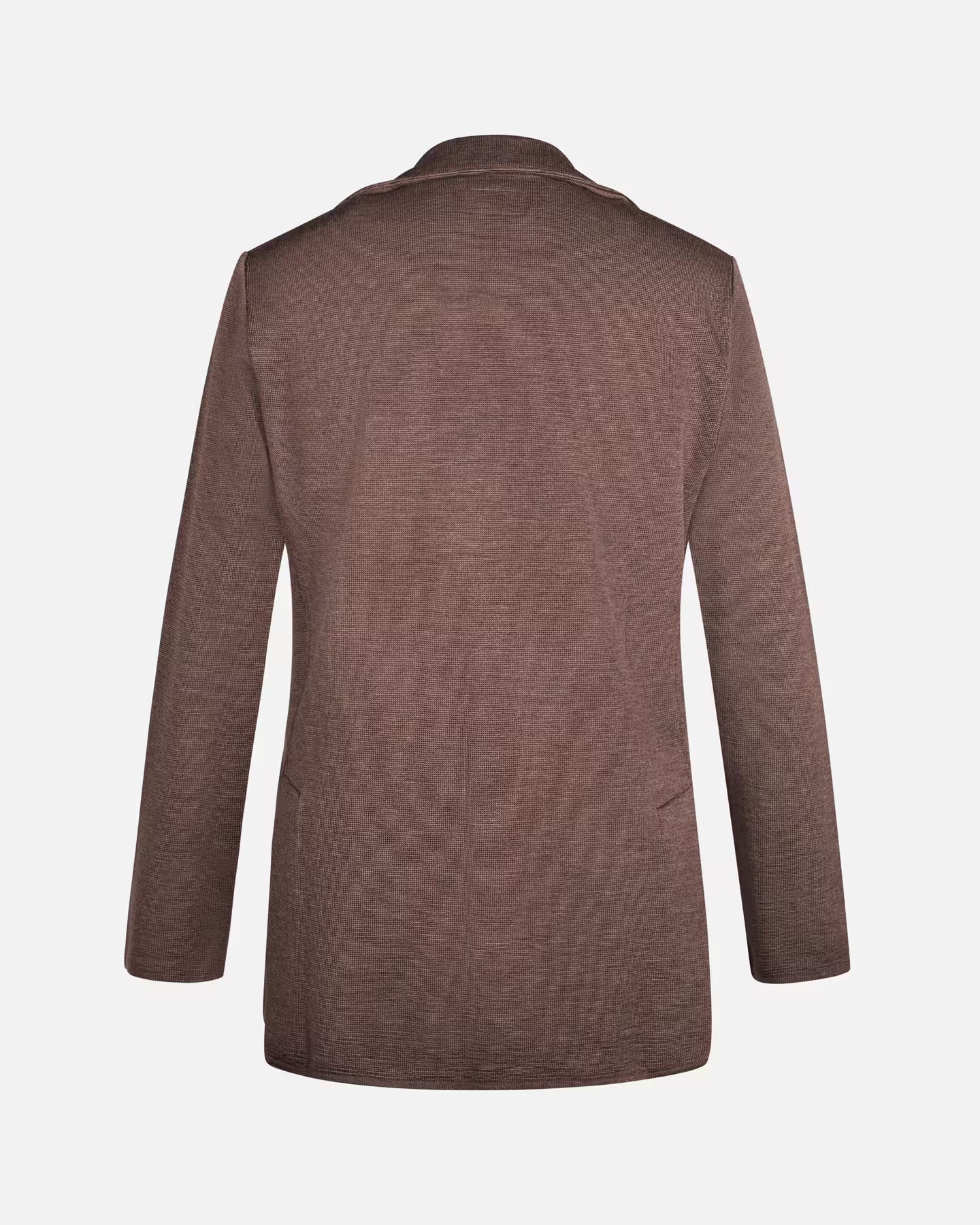 Knitted Wool Blazer Brown