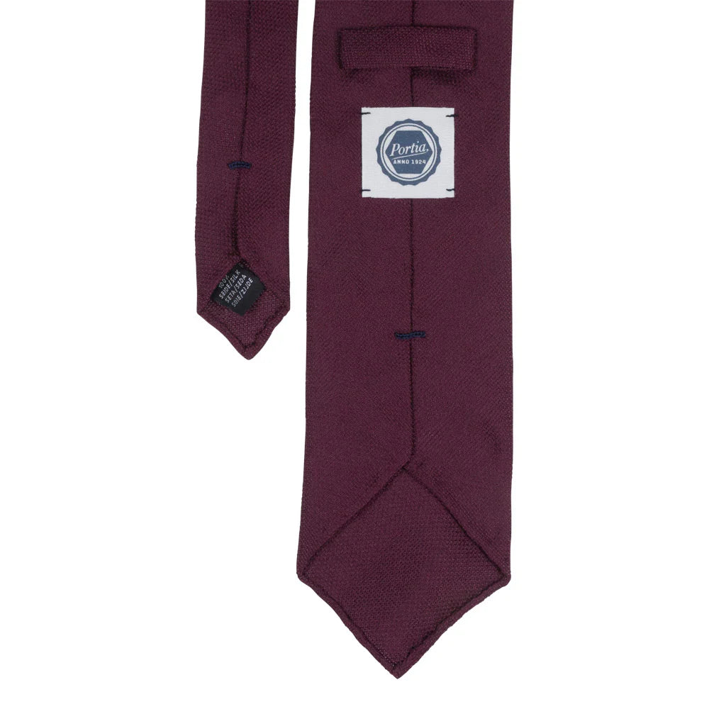 Portia Tie Garza Silk Burgundy