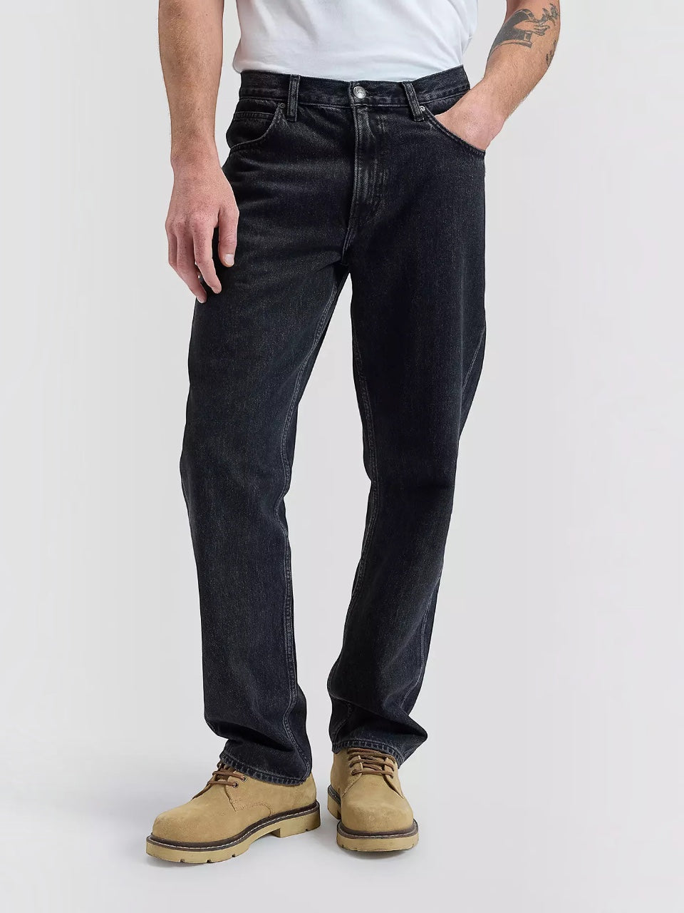 Lee Est.1889 Haden Relaxed Straight Fit Washed Black
