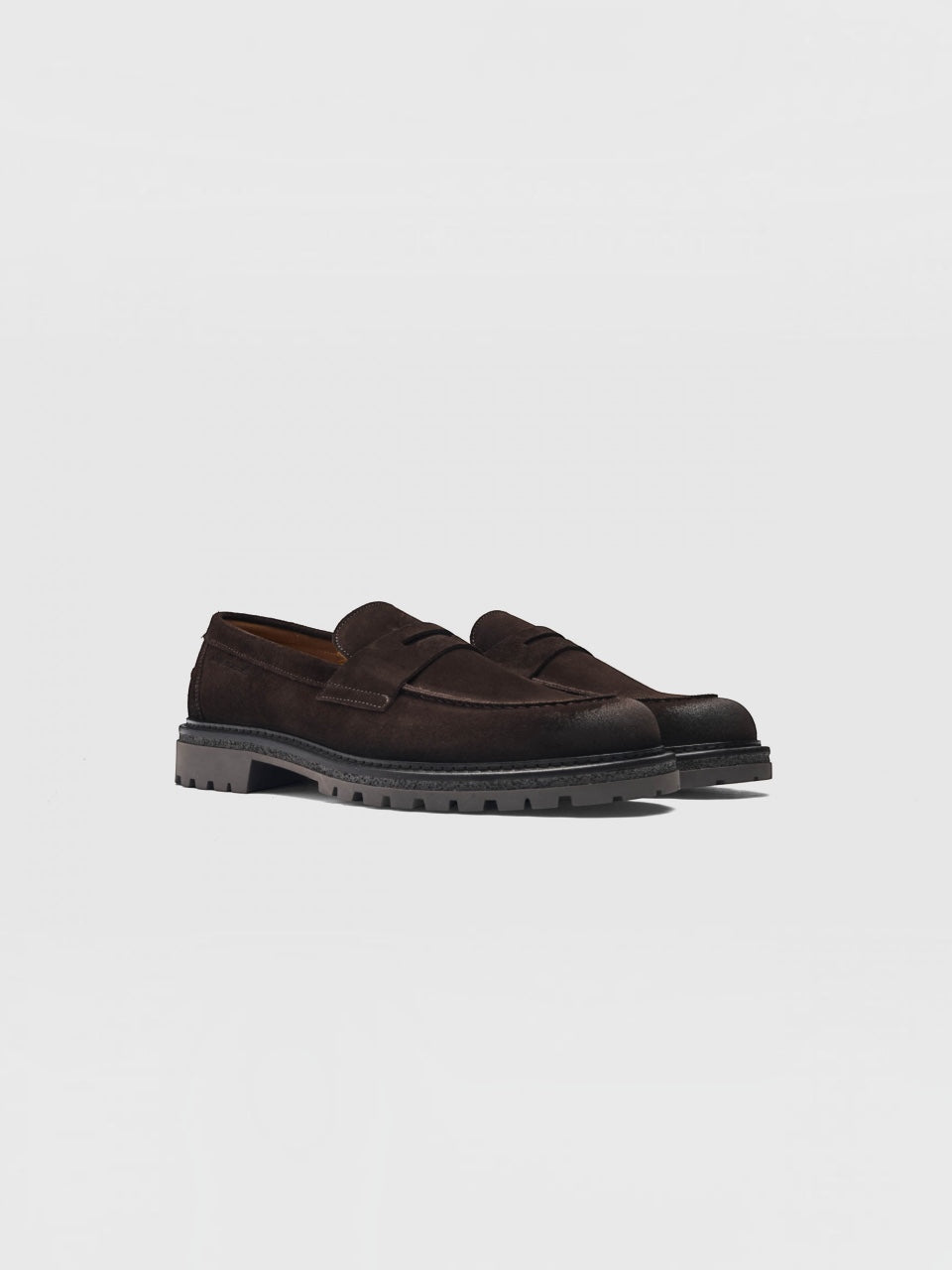 Ambitious Suede Penny Loafer Brown