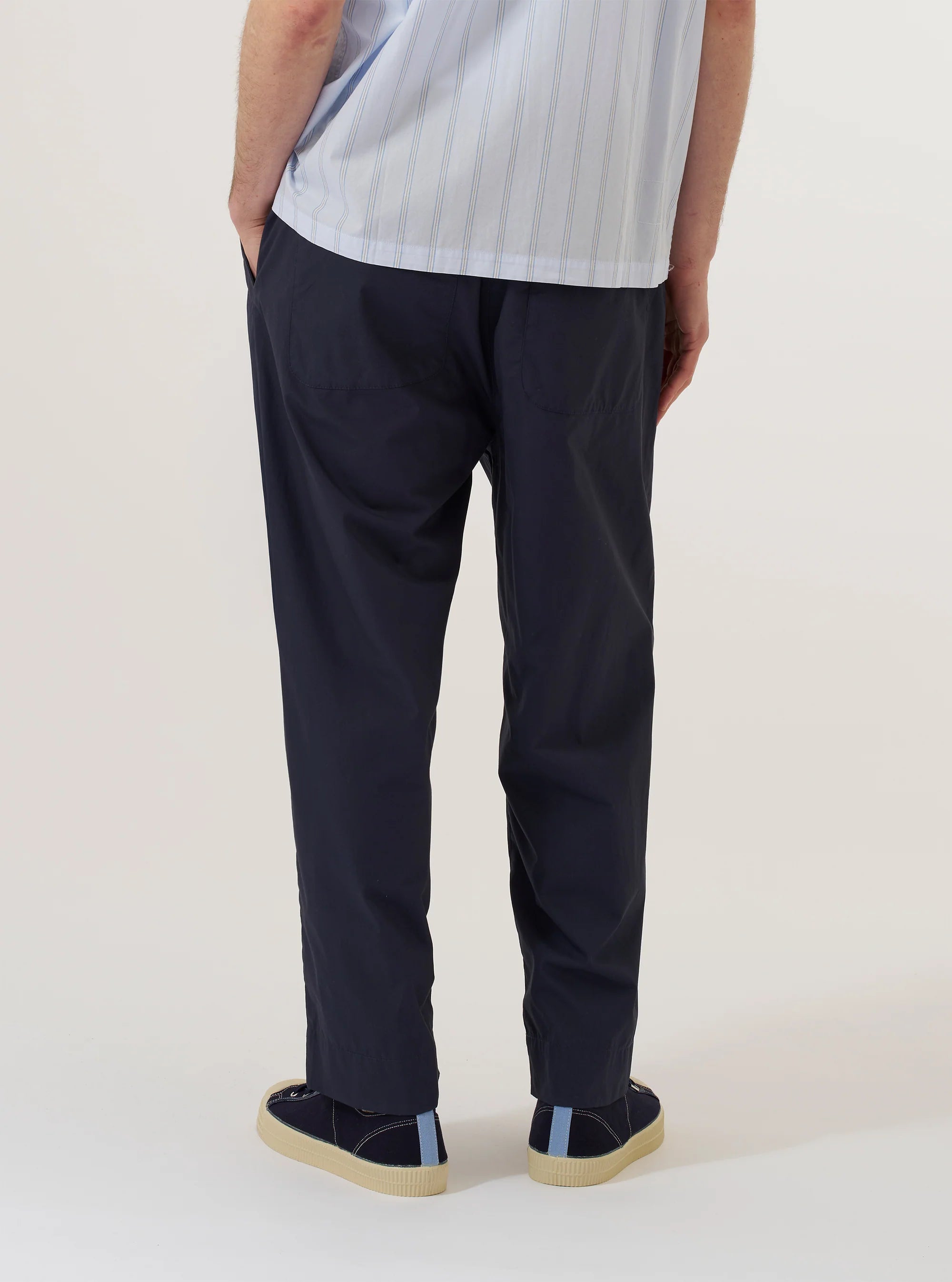 Universal Works Peached Poplin Judo Pant Navy