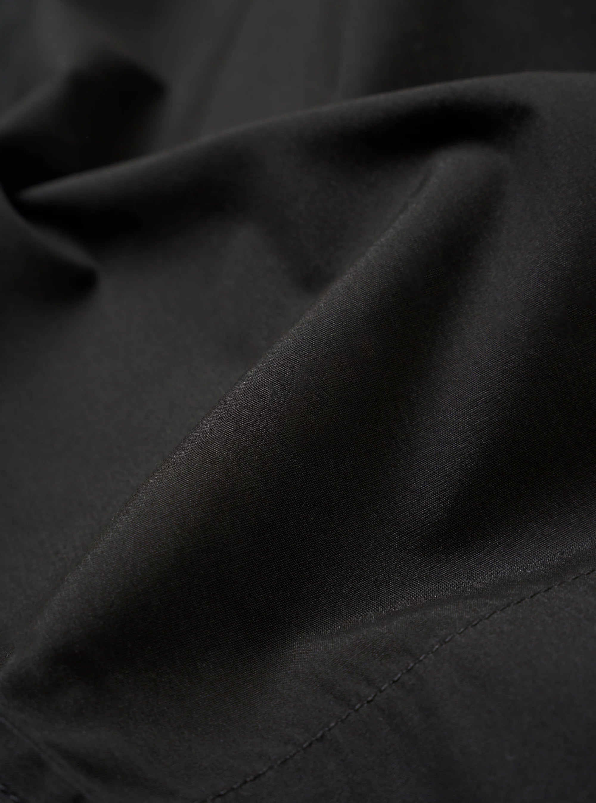 Recycled Polytech Pleated Track Short Black