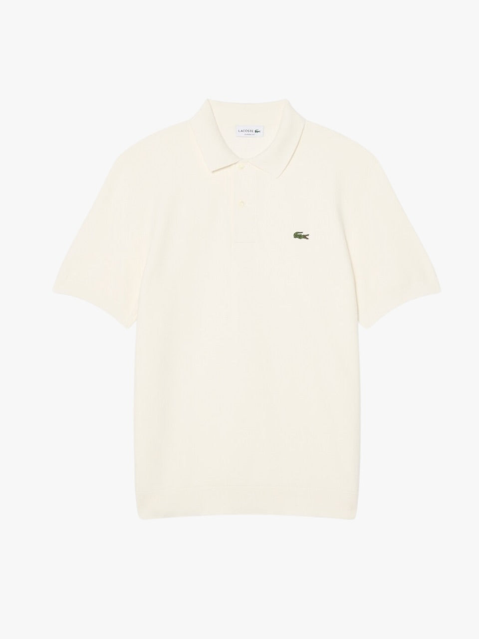 Classic Fit Knitted Polo Shirt White