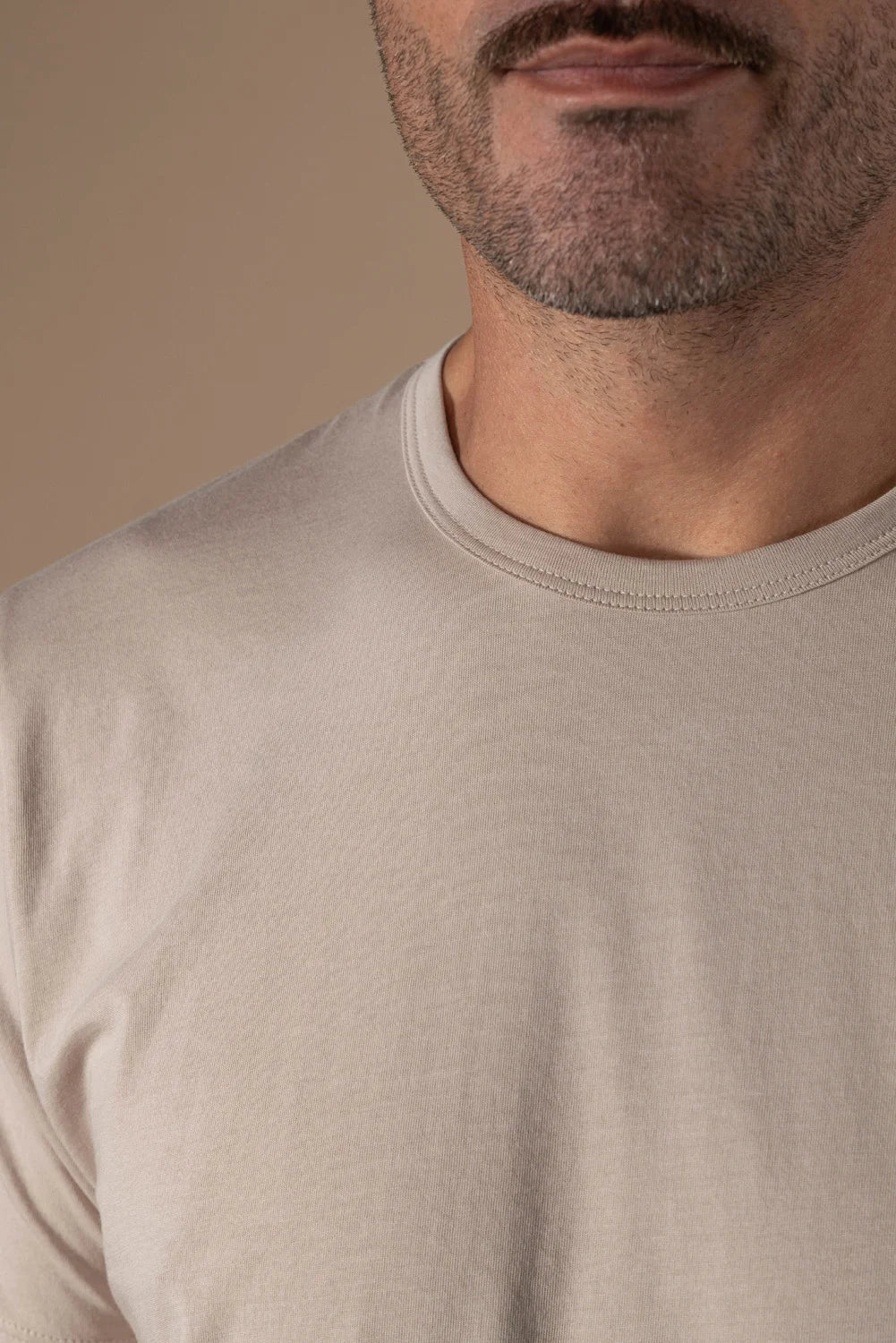 Adam Prima Cotton T-Shirt Dune