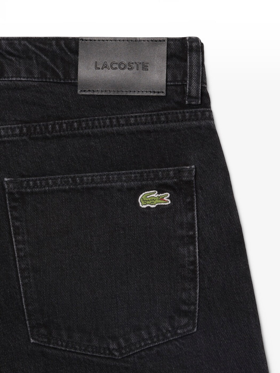 Lacoste 5 Pocket Straight Cut Jeans Black