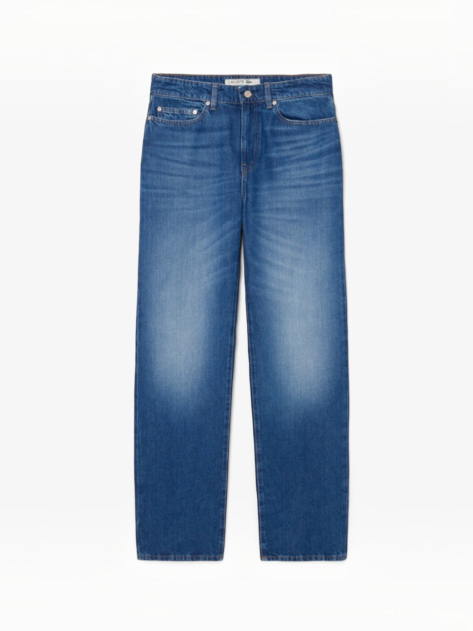 Lacoste 5 Pocket Straight Cut Washed Jeans
