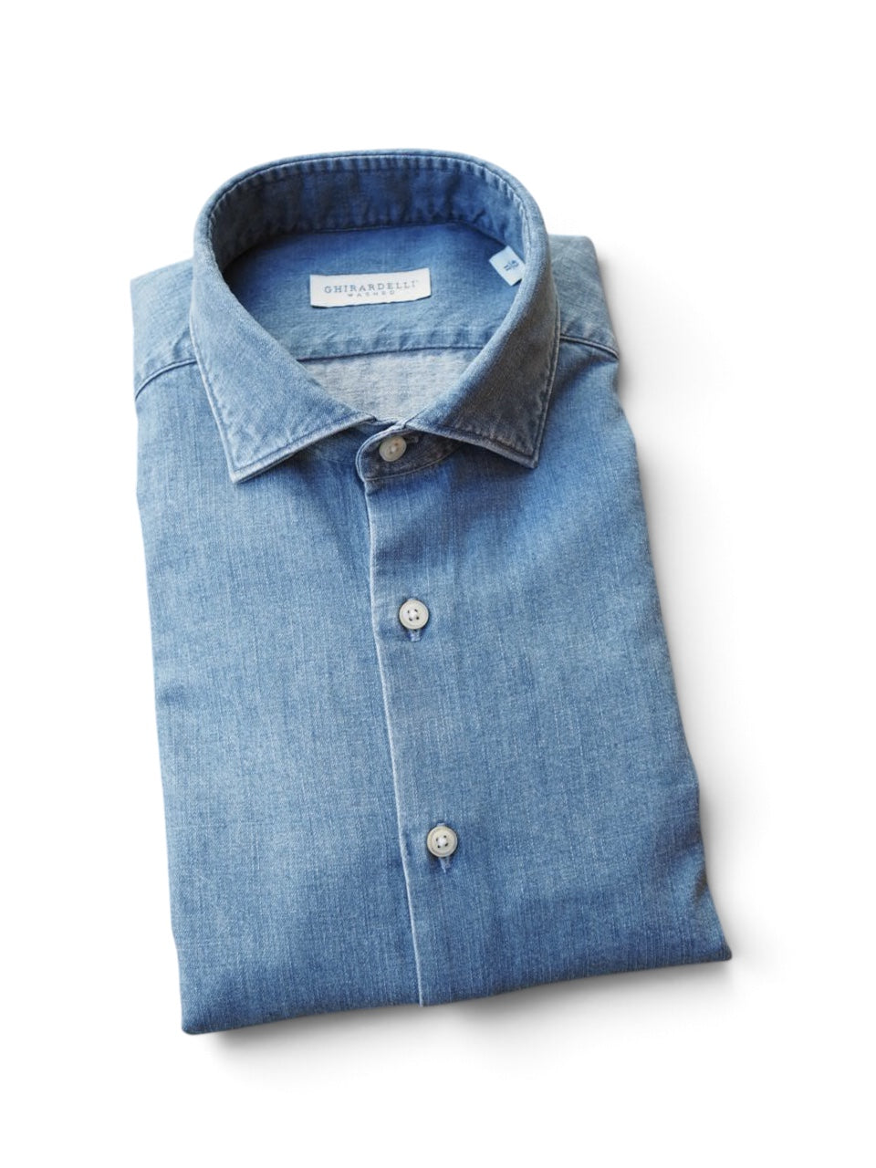 Ghirardelli 1911 Washed Cotton Denim Shirt