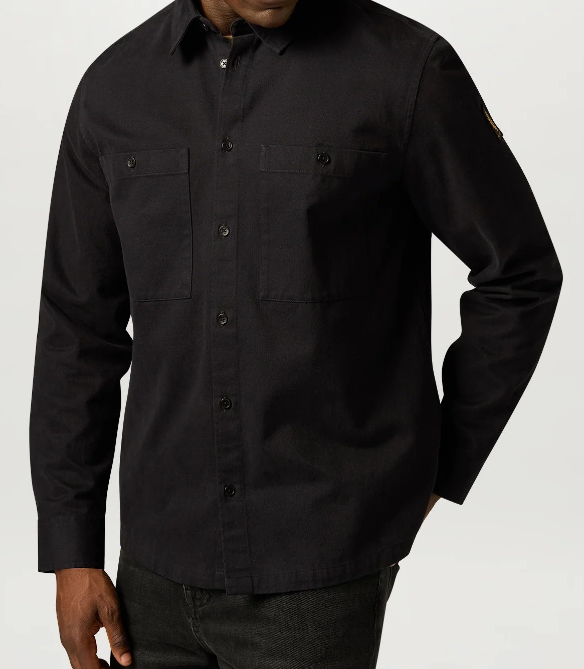 Belstaff Outpost Shirt Cotton Herringbone