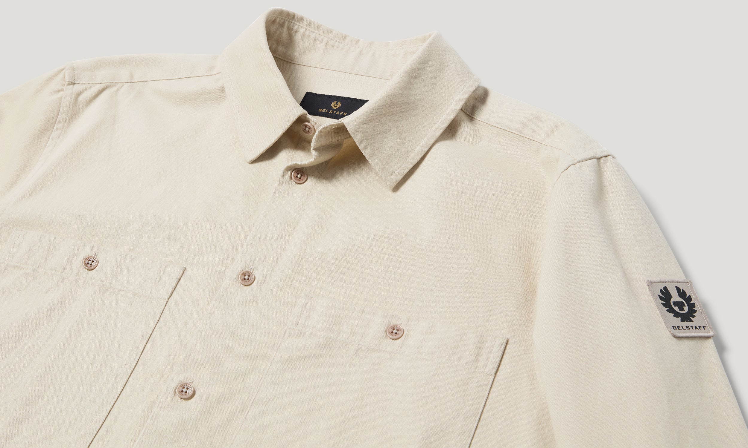 Belstaff Outpost Shirt Cotton Herringbone