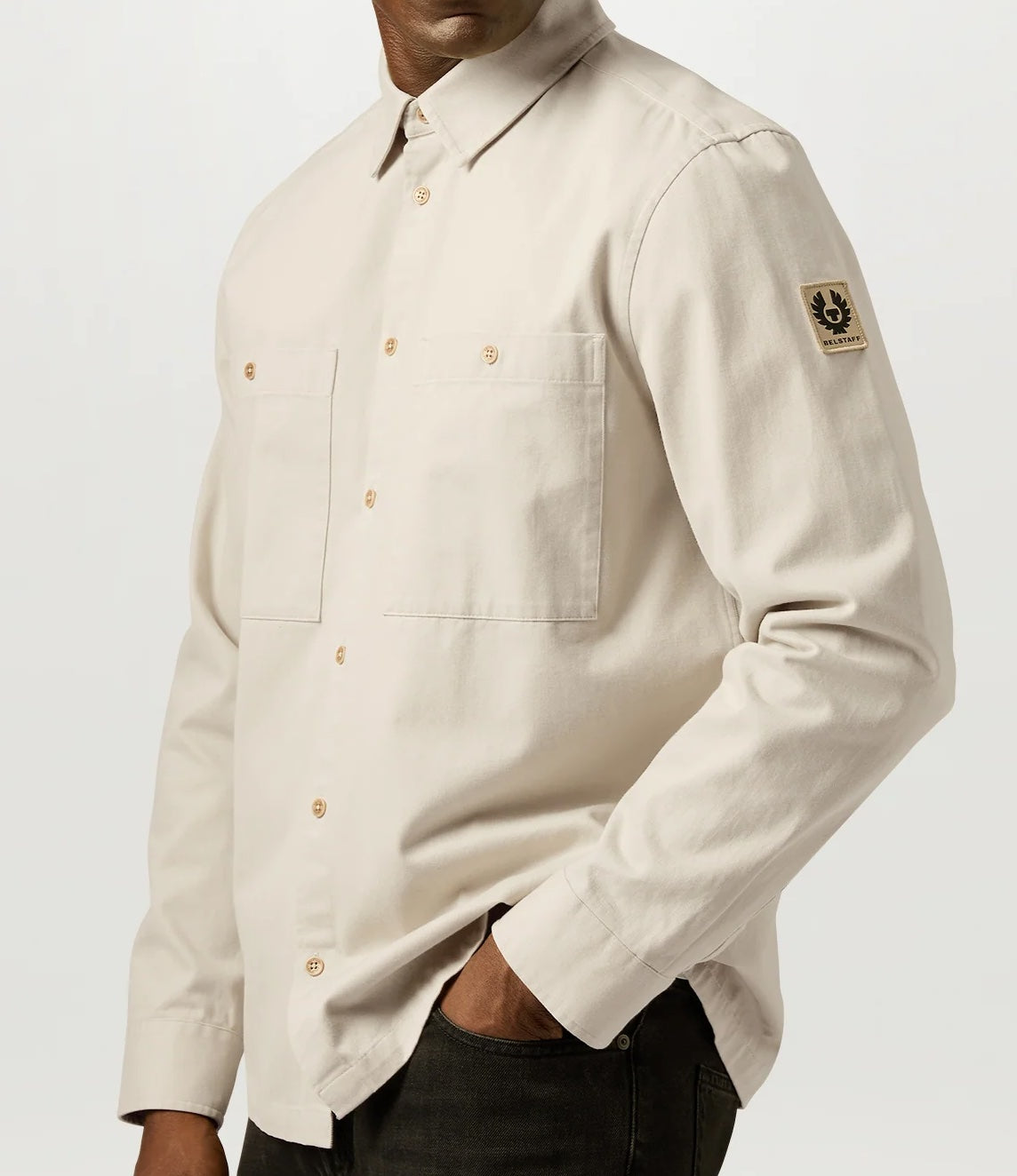Belstaff Outpost Shirt Cotton Herringbone