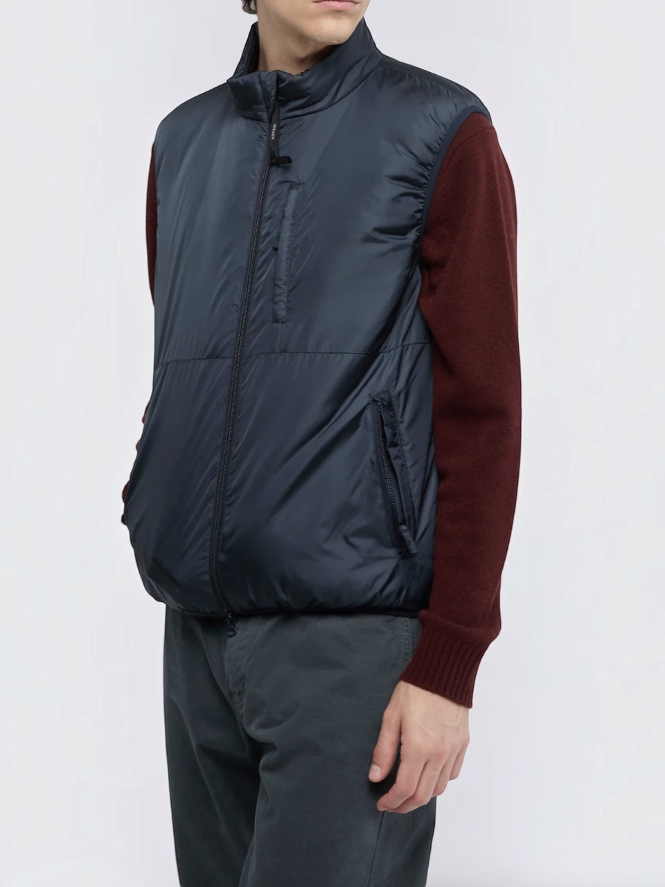 Aspesi Jil Nylon Vest Navy