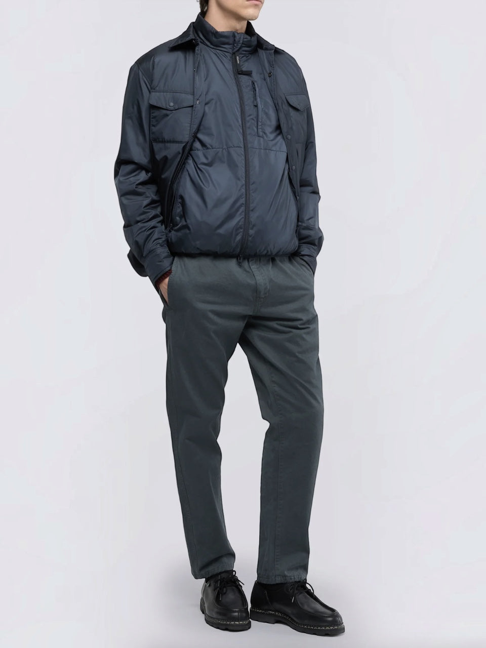 Aspesi Jil Nylon Vest Navy