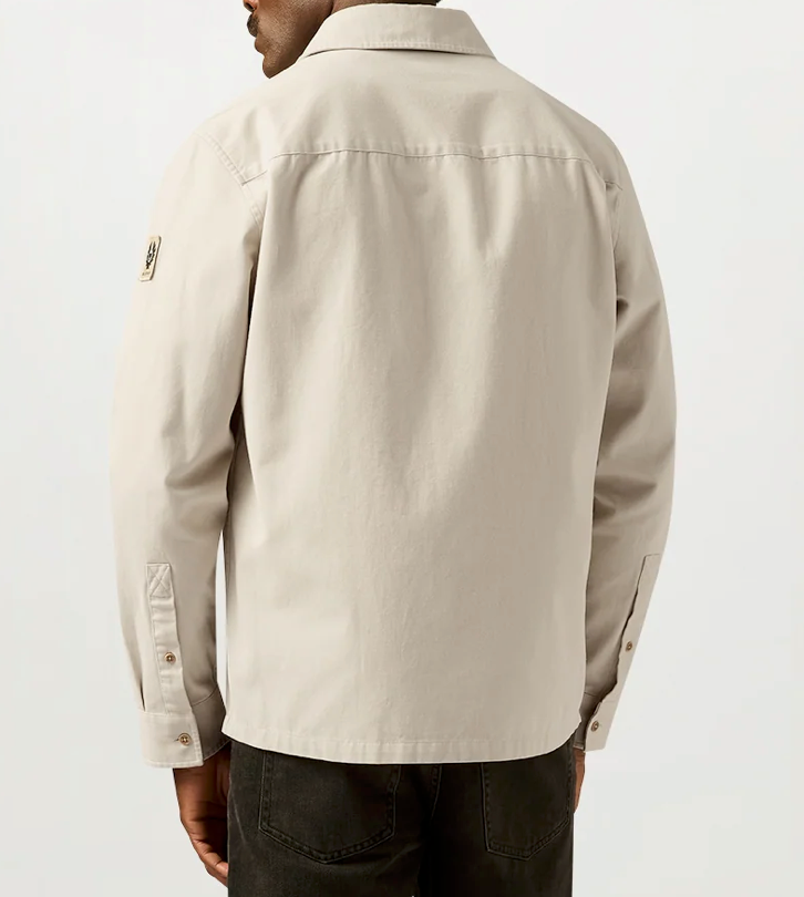 Belstaff Outpost Shirt Cotton Herringbone