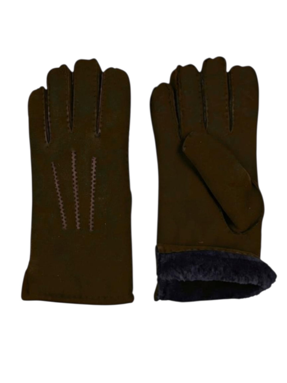 Portia 1924 Shearling Gloves Dark Brown