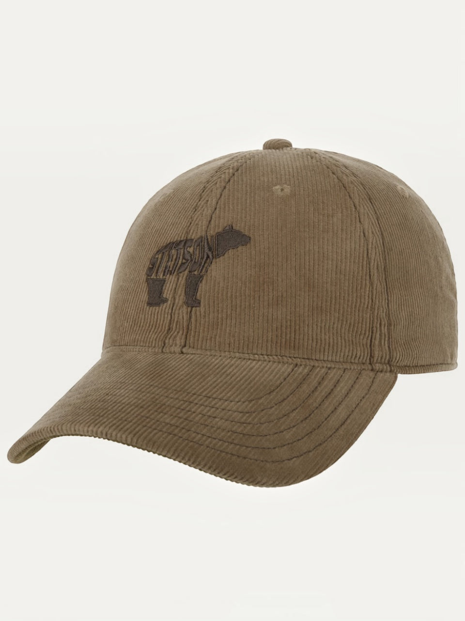 Stetson Embroidered Bear Corduroy Cap