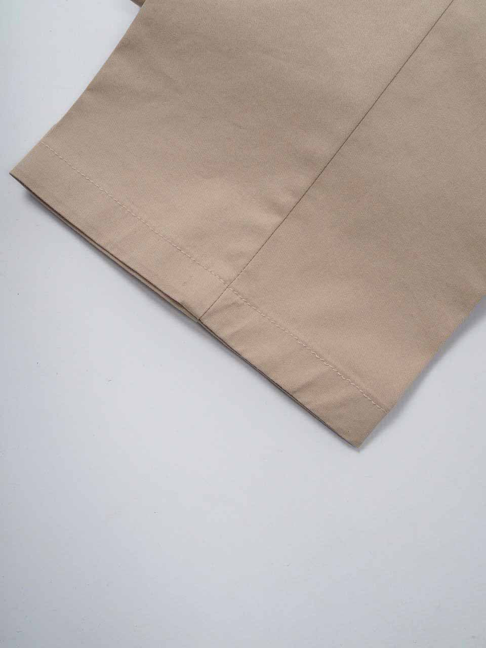 Lardini Washed Cotton Trousers With Pleats Beige