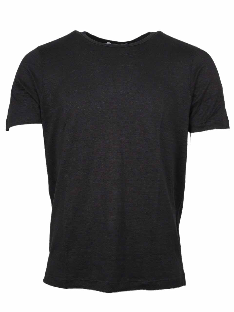 Linen T-Shirt Black