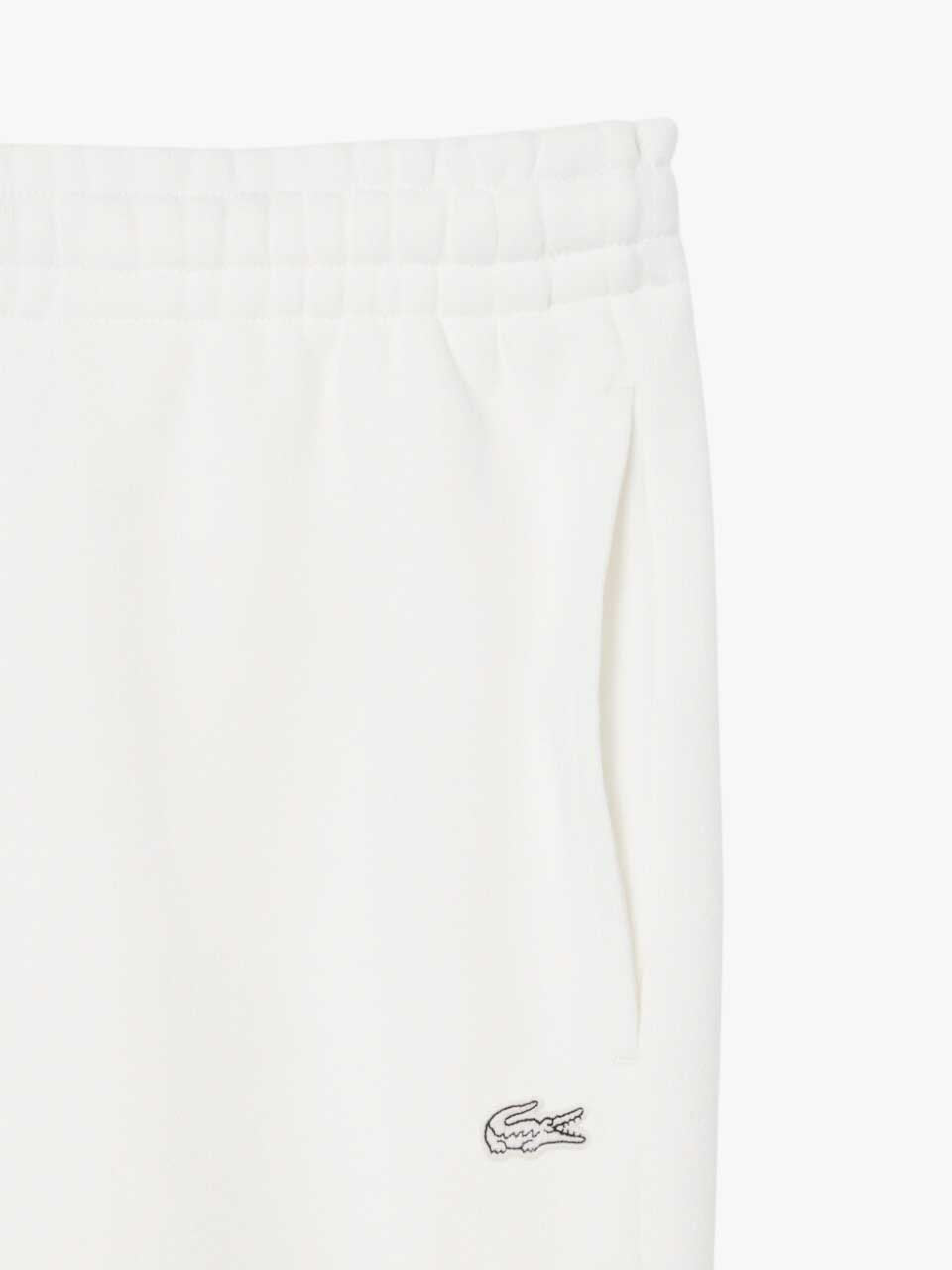 Relaxed Fit Fleece Shorts White