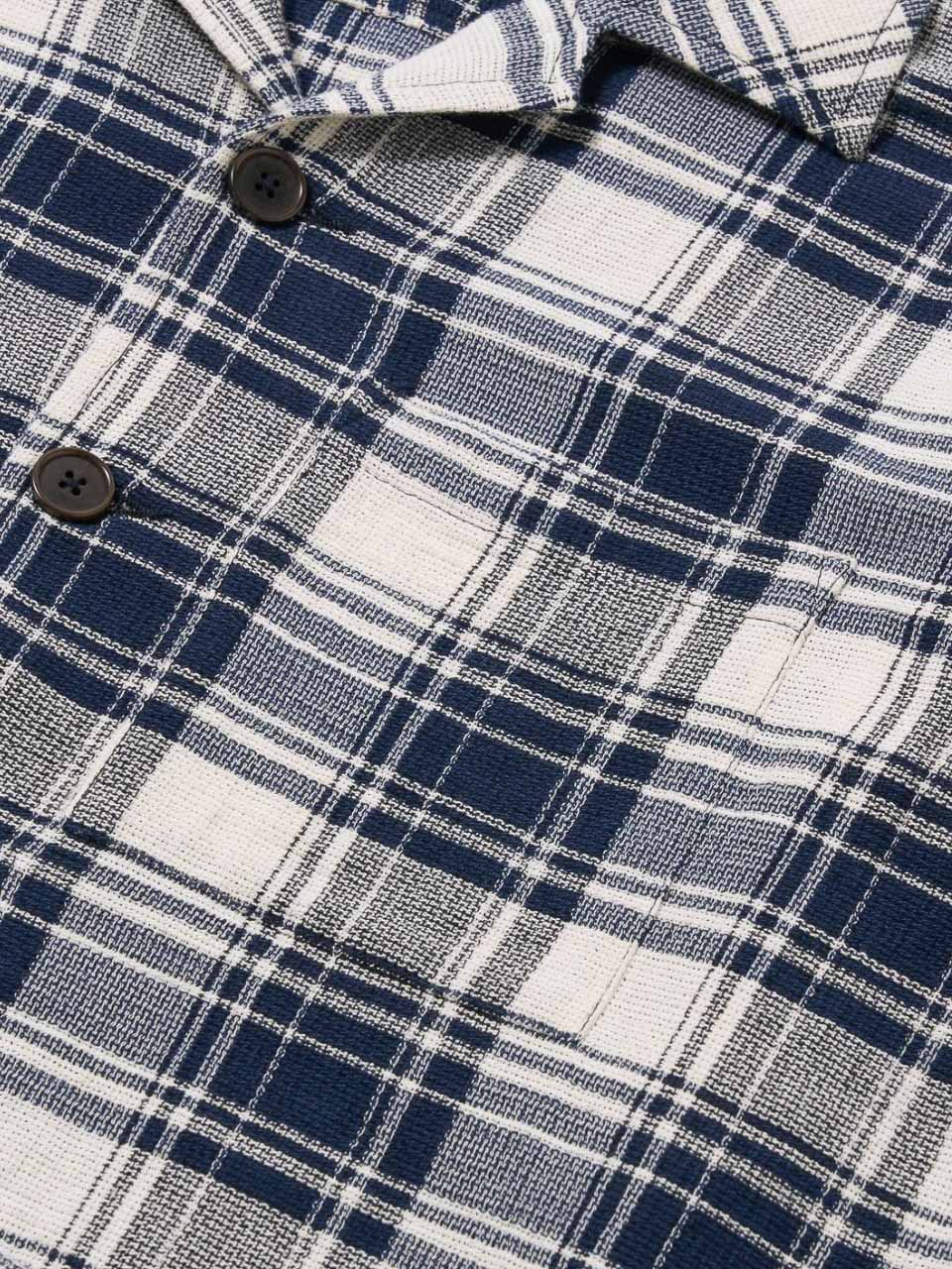 Texture Plaid Cancun Jacket Navy