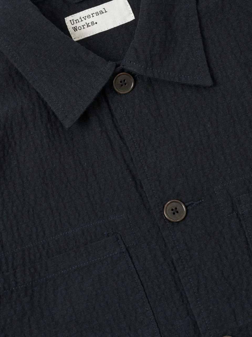 Navy Ospina Cotton Labour Jacket Dark Navy