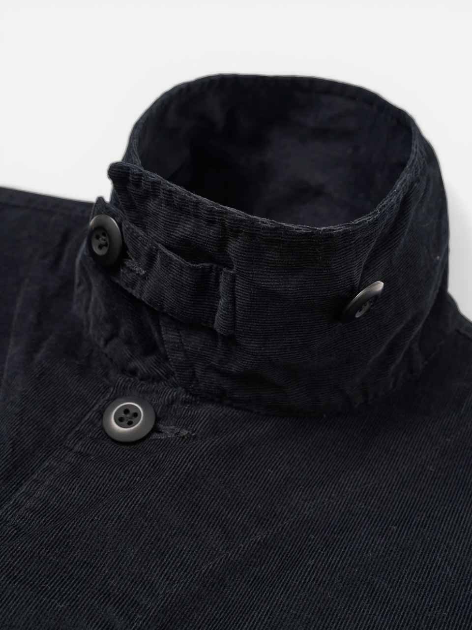 Organic Fine Cord Duty Jacket Black