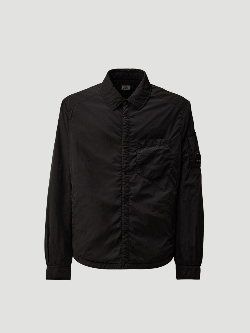 Chrome-R Padded Lens Overshirt Navy