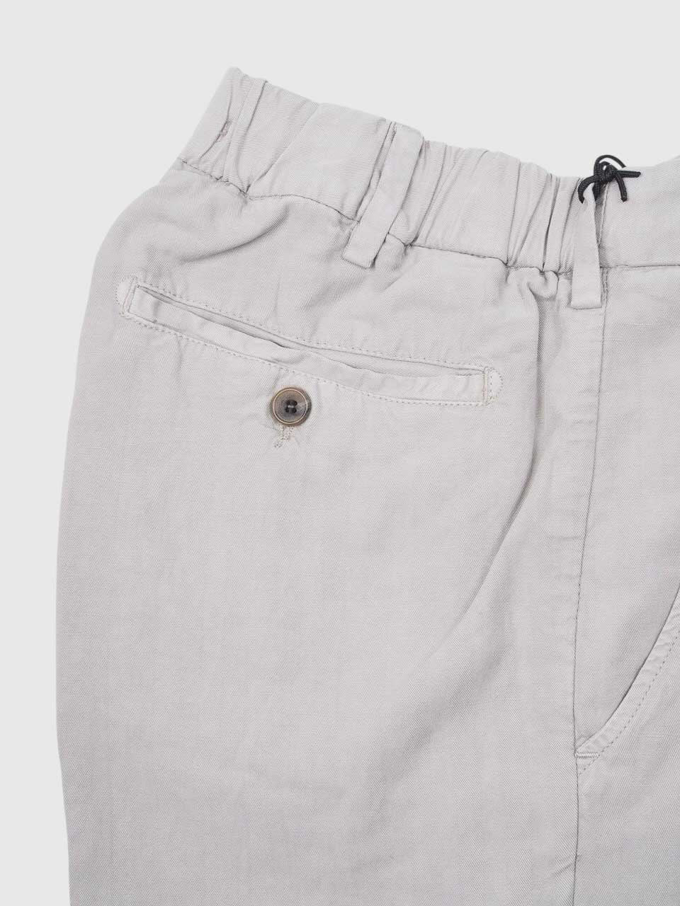 Linen Cotton Shorts Light Grey