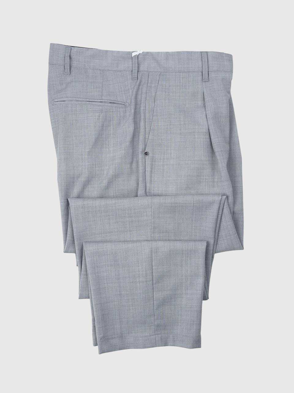 Loose Fit Light Wool Trousers Grey
