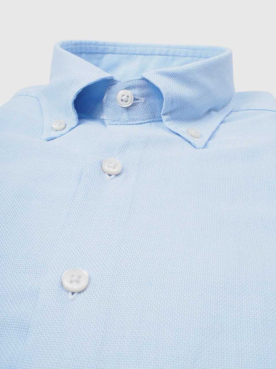 Structure Washed Business Shirt Blue