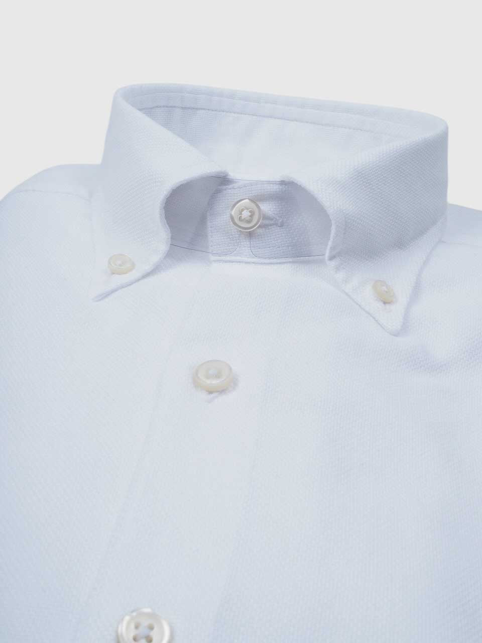 Structure Washed Business Shirt White