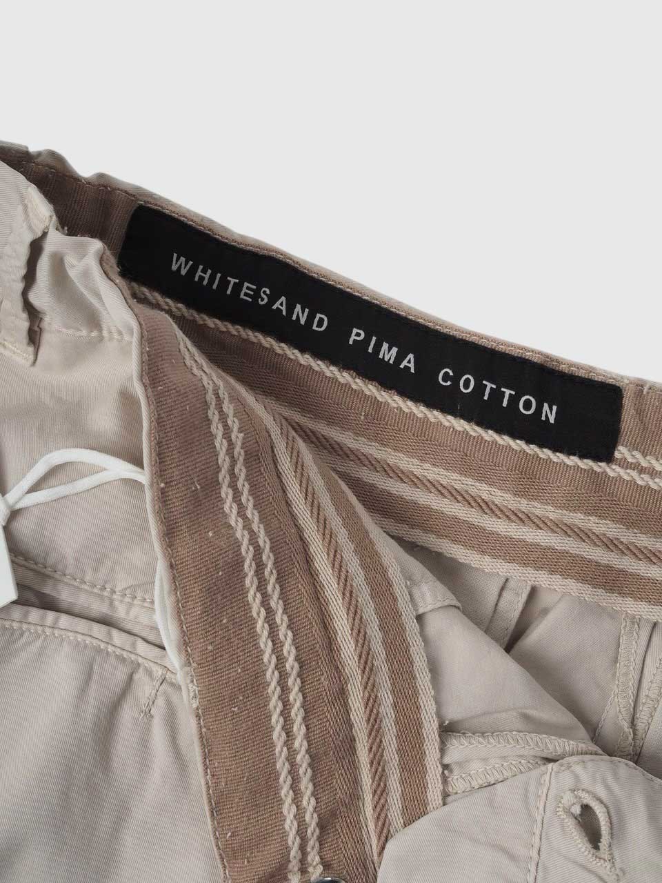 Loose Fit Prima Cotton Trousers Beige