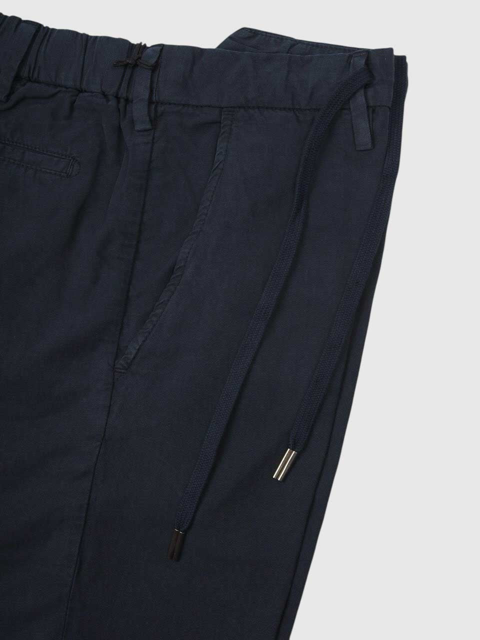 Linen Cotton Shorts Navy