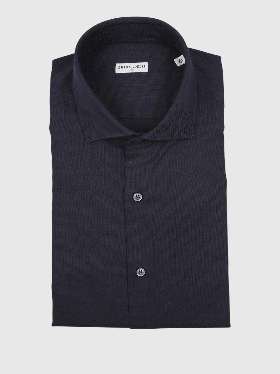 Cotton Business Shirt Navy