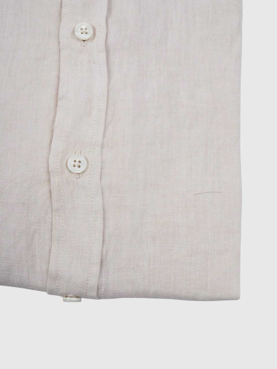 Washed Linen Shirt Beige