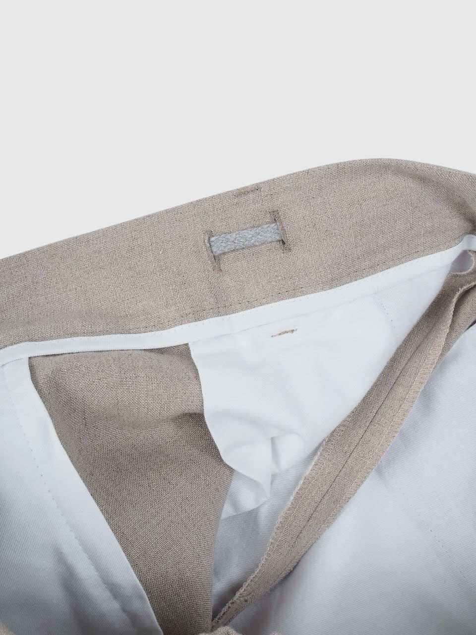 Barba Napoli Linen Trousers Beige